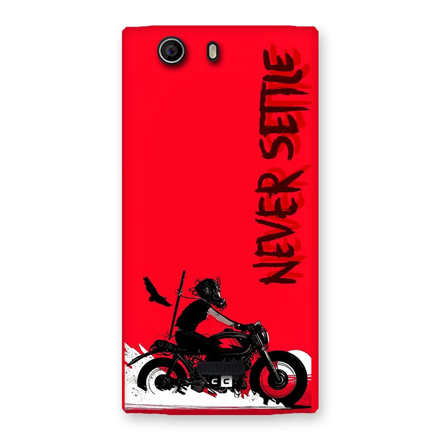 Never Settle Ride Back Case for Canvas Nitro 2 E311