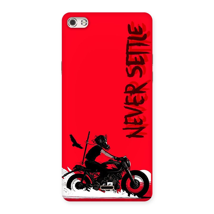 Never Settle Ride Back Case for Canvas Silver 5