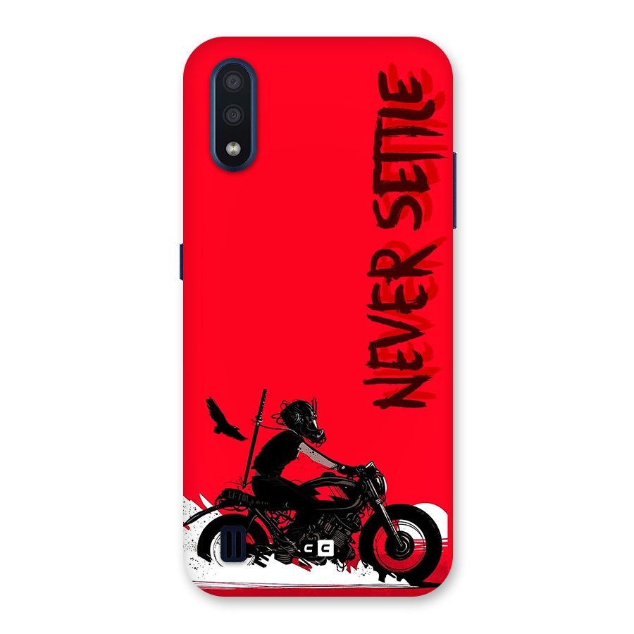 Never Settle Ride Back Case for Galaxy M01