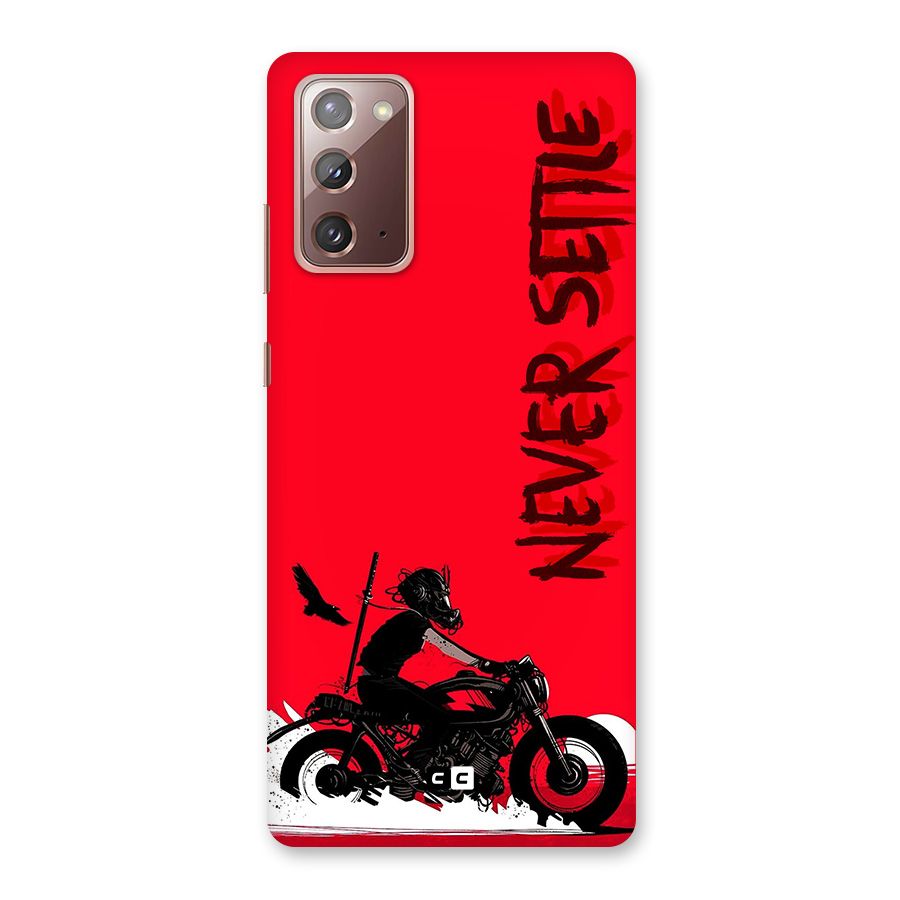 Never Settle Ride Back Case for Galaxy Note 20