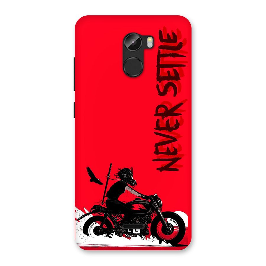 Never Settle Ride Back Case for Gionee X1