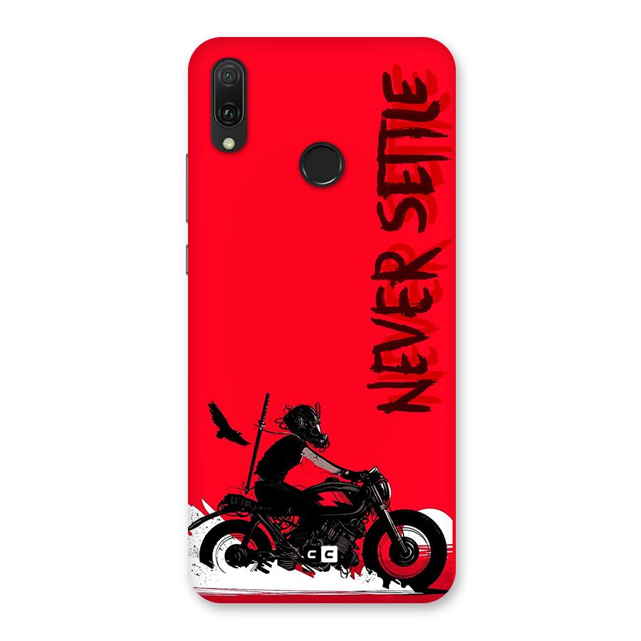 Never Settle Ride Back Case for Huawei Y9 (2019)