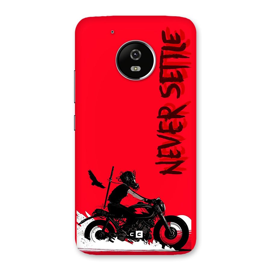Never Settle Ride Back Case for Moto G5