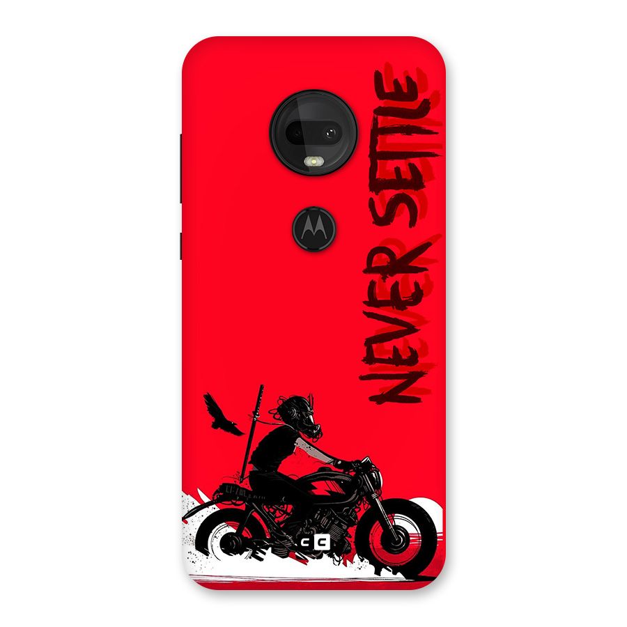 Never Settle Ride Back Case for Moto G7