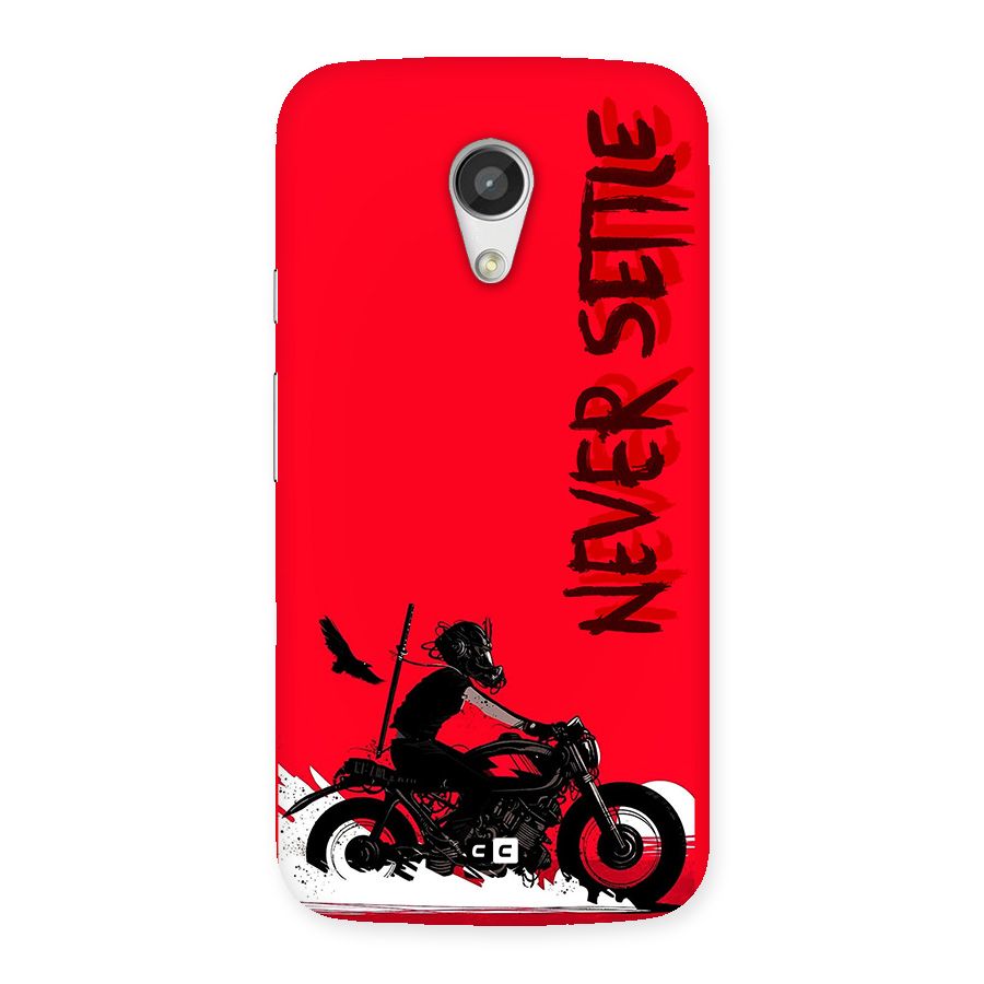 Never Settle Ride Back Case for Moto G 2nd Gen