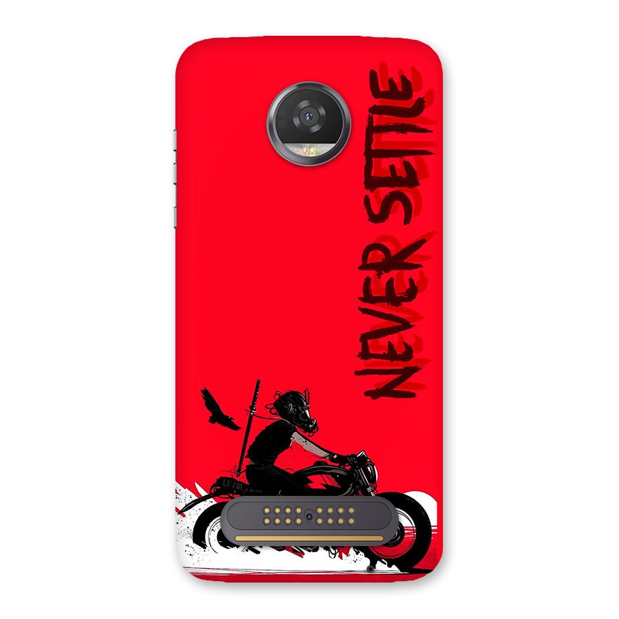 Never Settle Ride Back Case for Moto Z2 Play