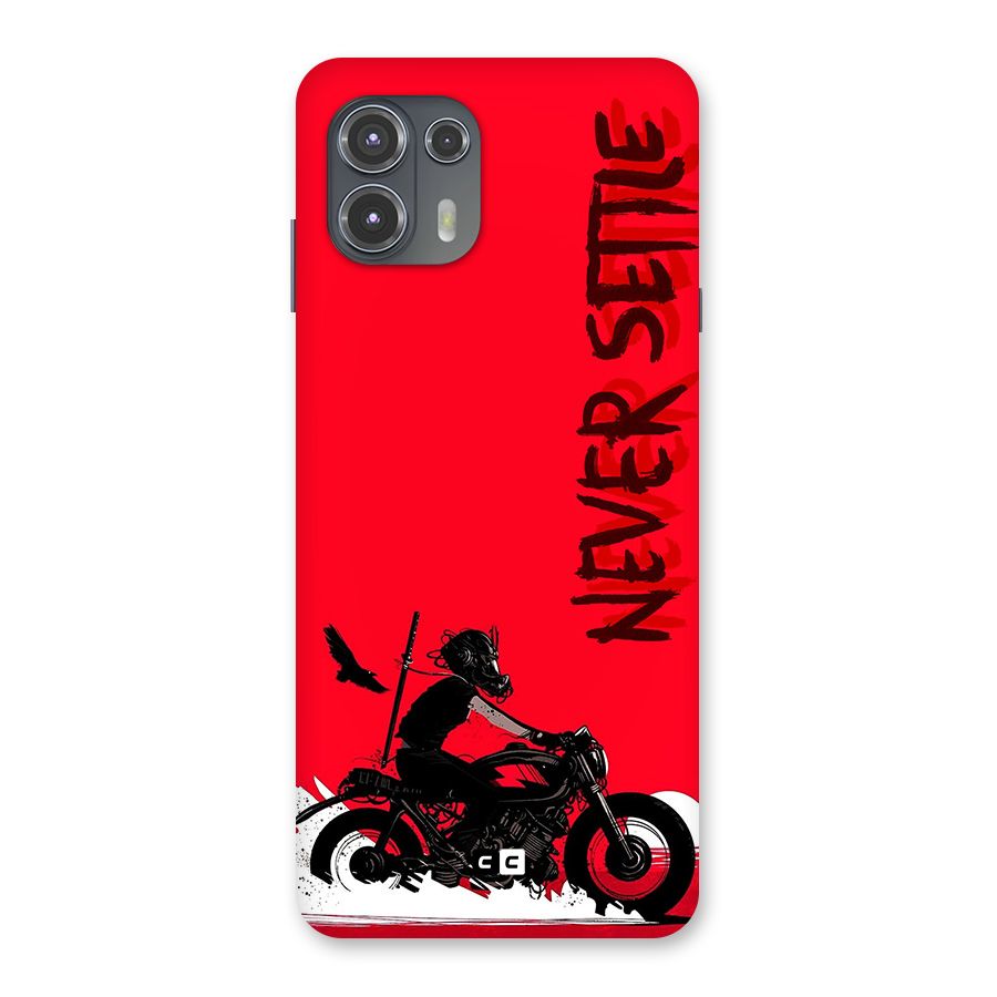 Never Settle Ride Back Case for Motorola Edge 20 Fusion