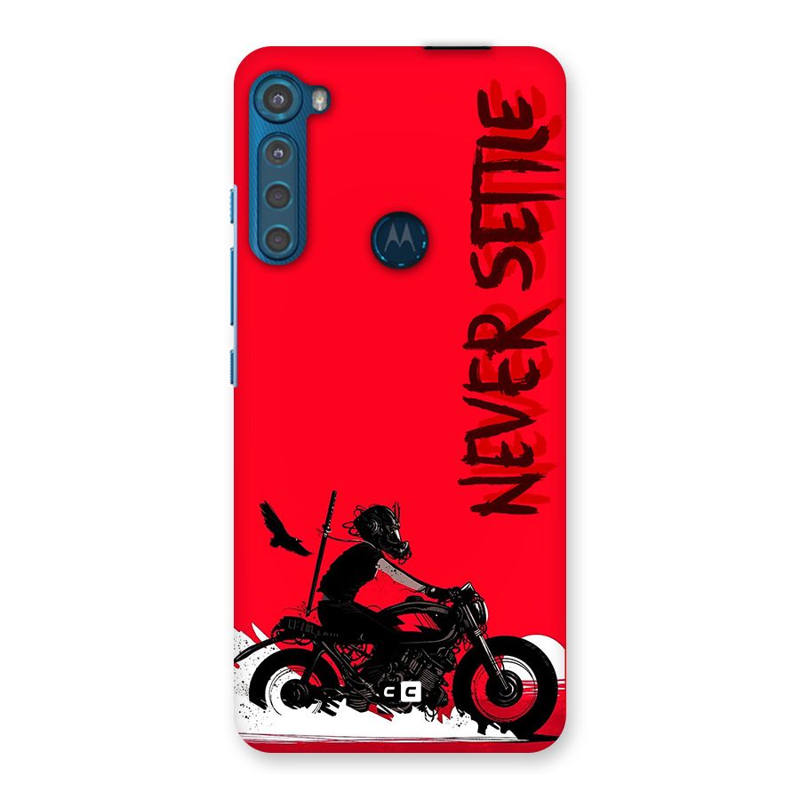 Never Settle Ride Back Case for Motorola One Fusion Plus