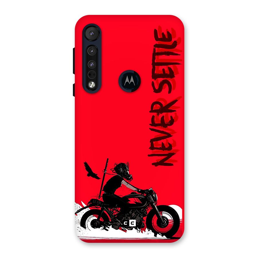 Never Settle Ride Back Case for Motorola One Macro