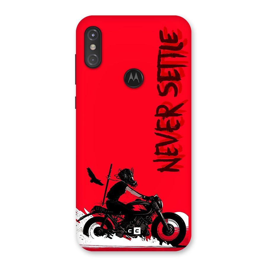 Never Settle Ride Back Case for Motorola One Power