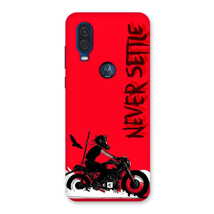 Never Settle Ride Back Case for Motorola One Vision