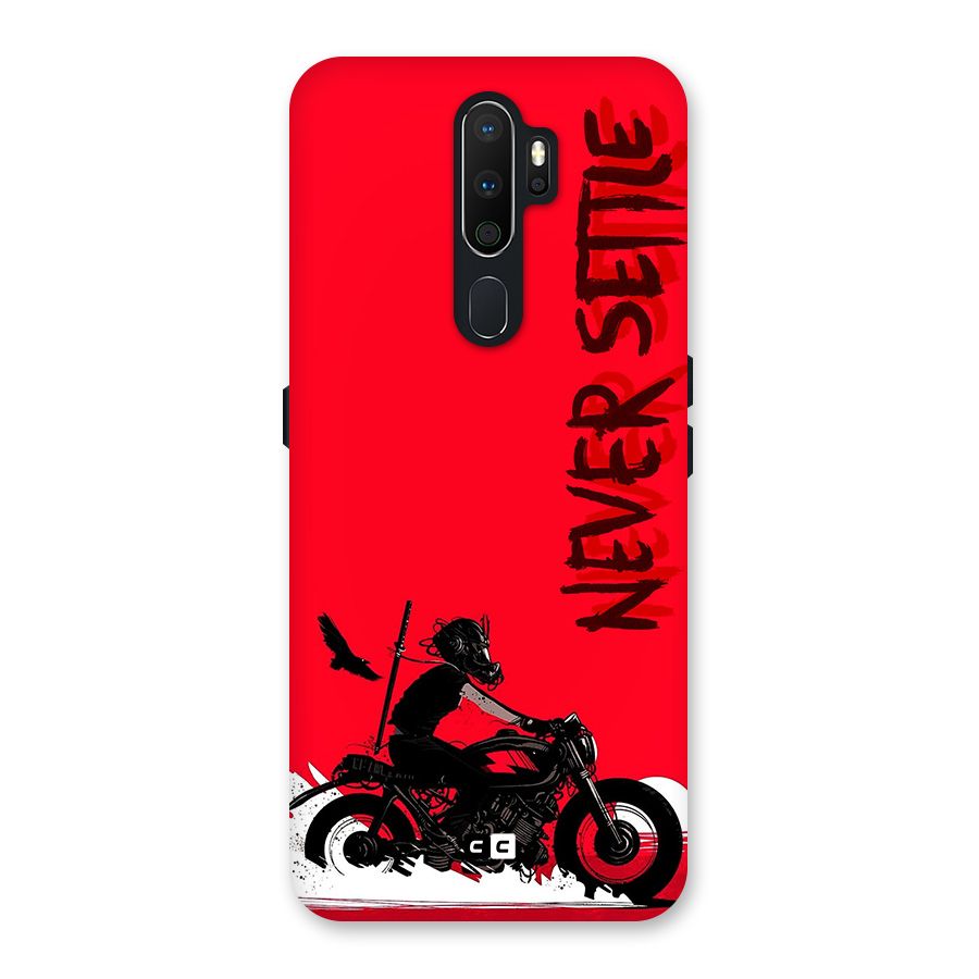 Never Settle Ride Back Case for Oppo A5 (2020)