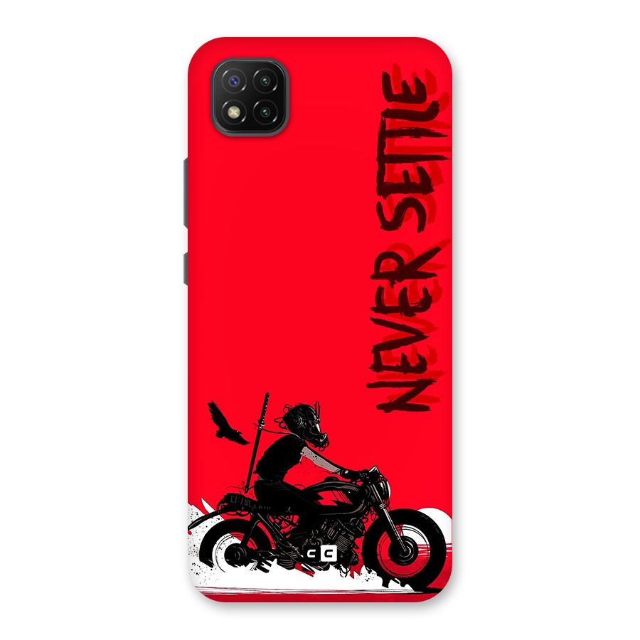 Never Settle Ride Back Case for Poco C3