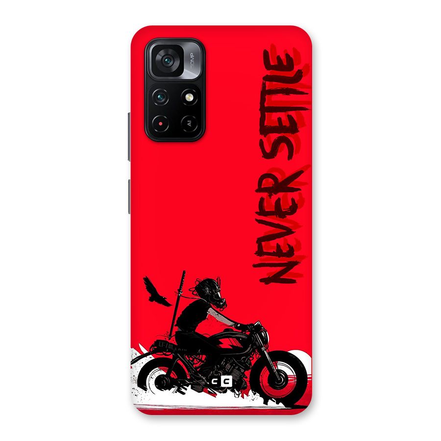 Never Settle Ride Back Case for Poco M4 Pro 5G