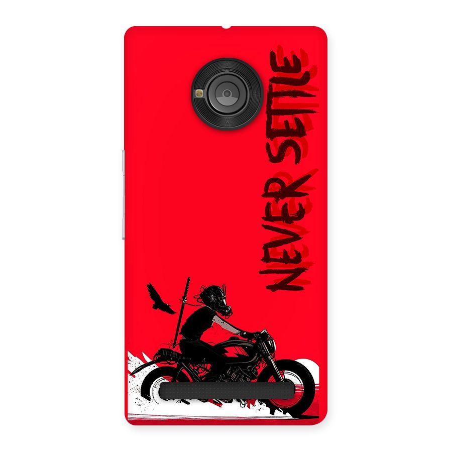 Never Settle Ride Back Case for Yunique