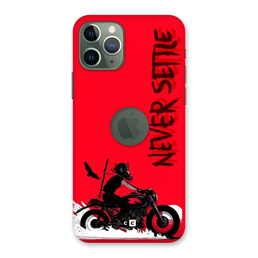 Never Settle Ride Back Case for iPhone 11 Pro Logo Cut
