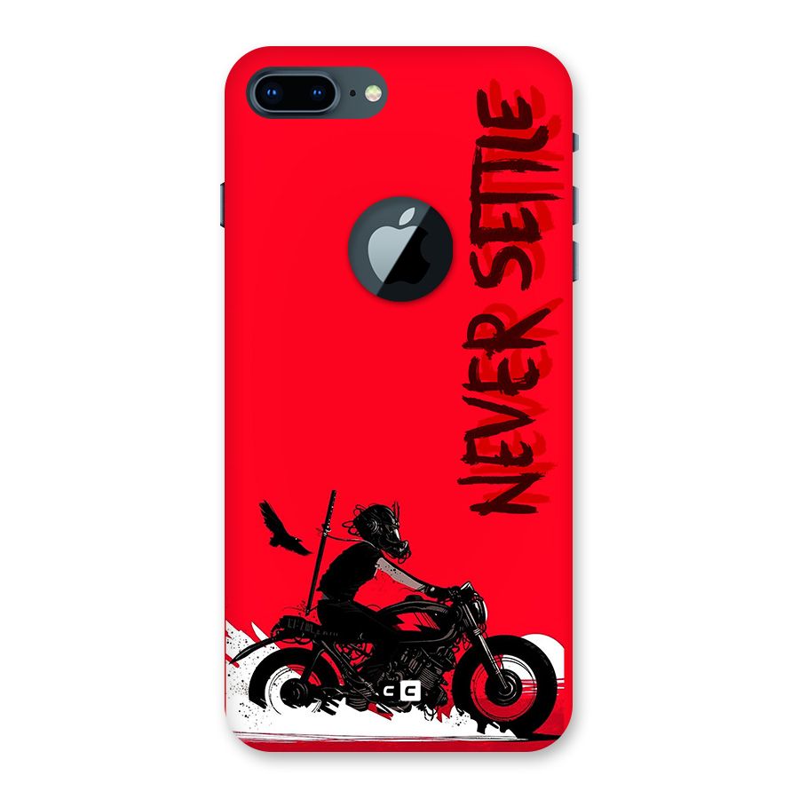 Never Settle Ride Back Case for iPhone 7 Plus Logo Cut