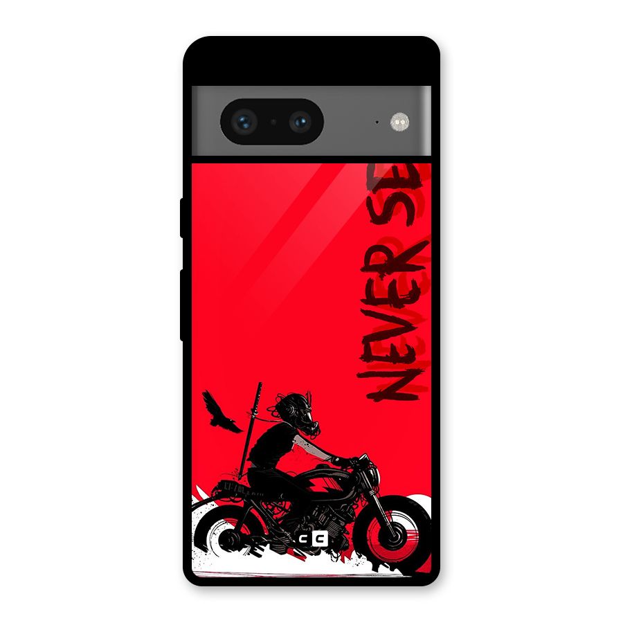 Never Settle Ride Glass Back Case for Google Pixel 7