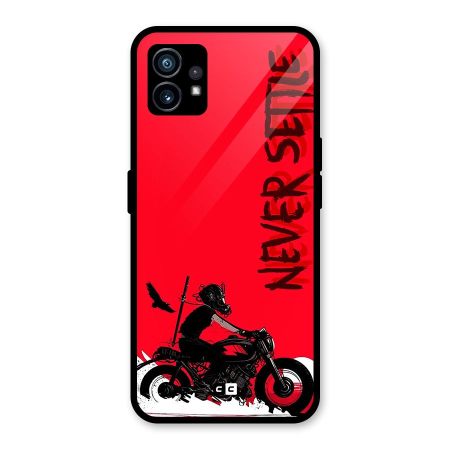 Never Settle Ride Glass Back Case for Nothing Phone 1