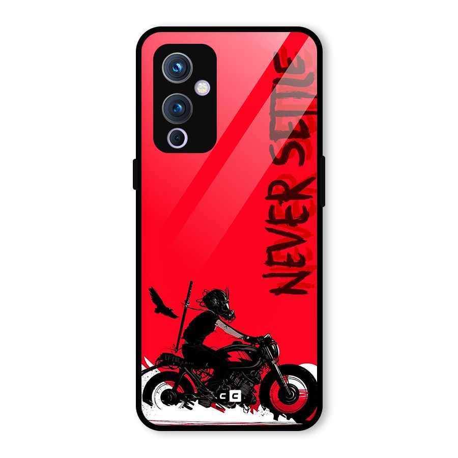 Never Settle Ride Glass Back Case for OnePlus 9