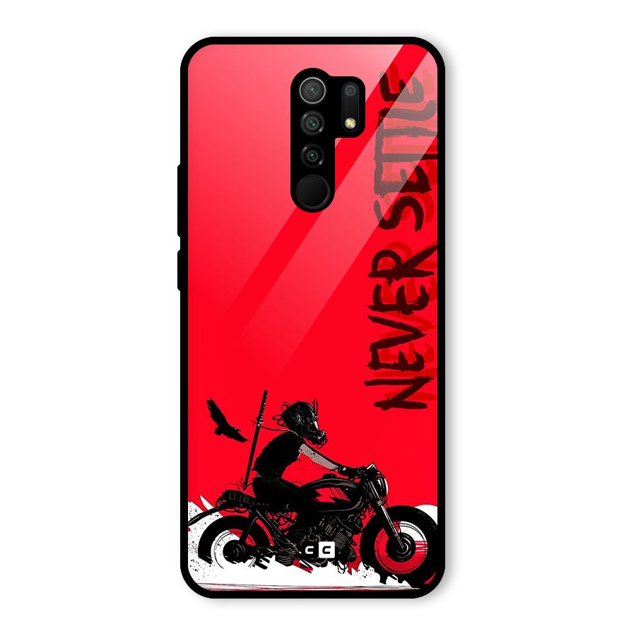 Never Settle Ride Glass Back Case for Poco M2