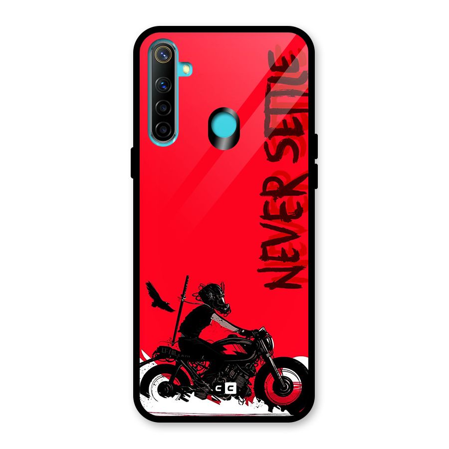 Never Settle Ride Glass Back Case for Realme 5s
