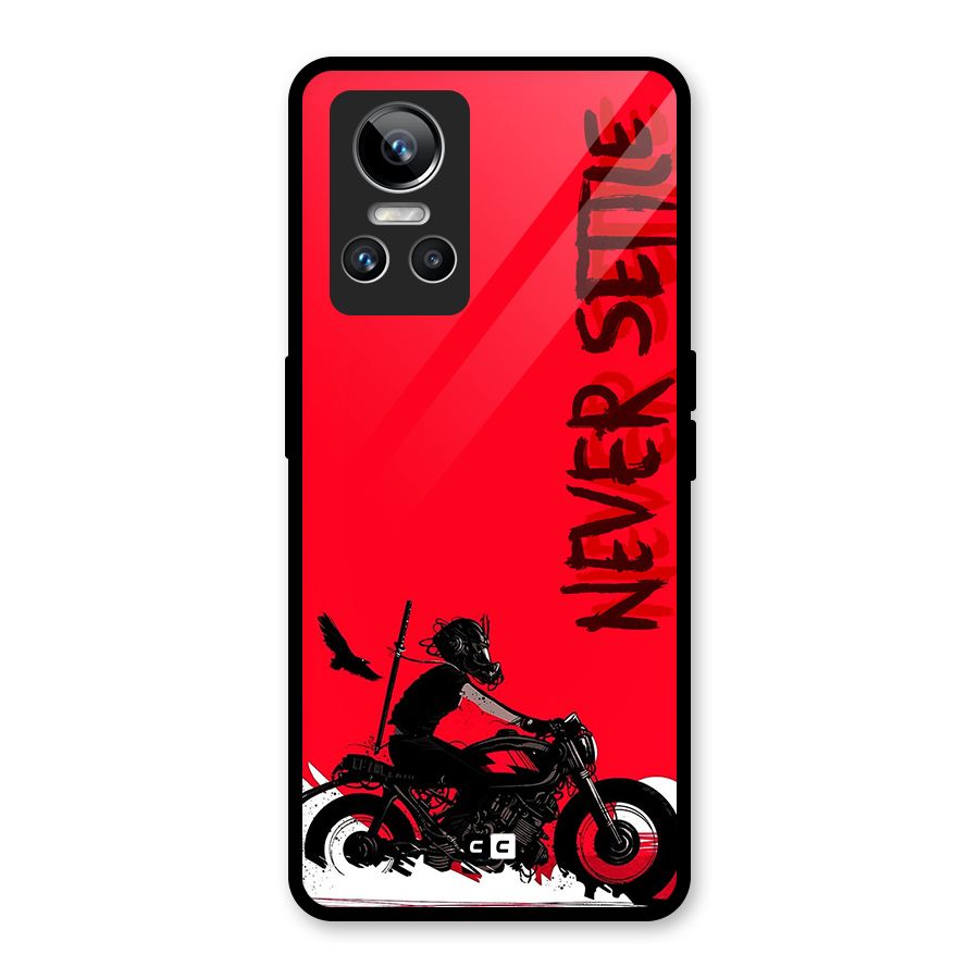 Never Settle Ride Glass Back Case for Realme GT Neo 3