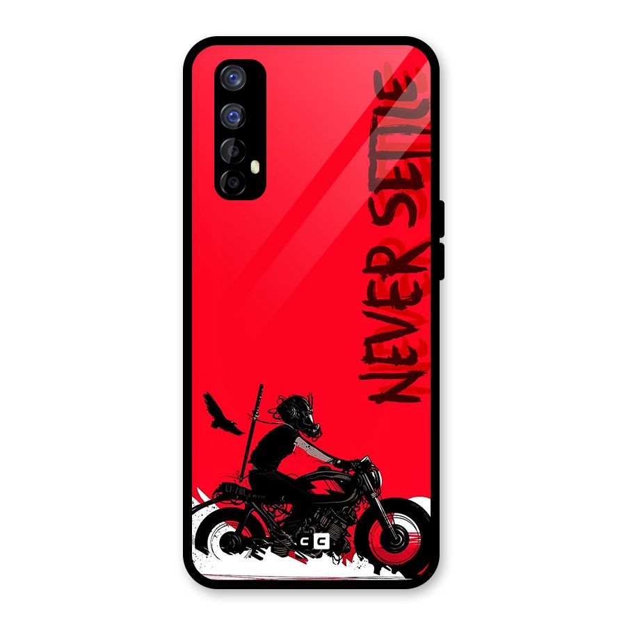 Never Settle Ride Glass Back Case for Realme Narzo 20 Pro