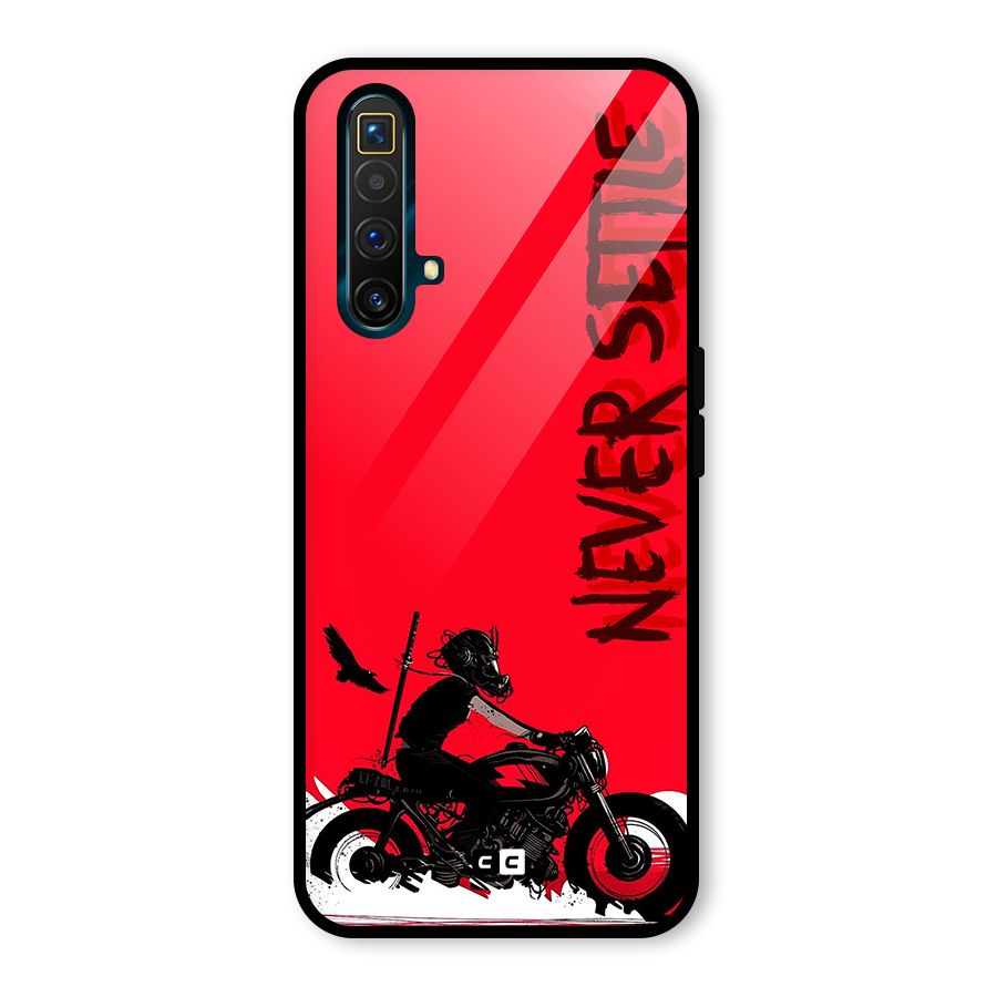 Never Settle Ride Glass Back Case for Realme X3