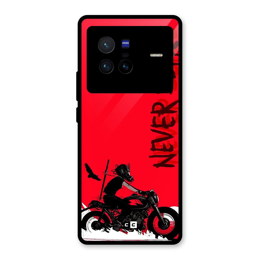 Never Settle Ride Glass Back Case for Vivo X80