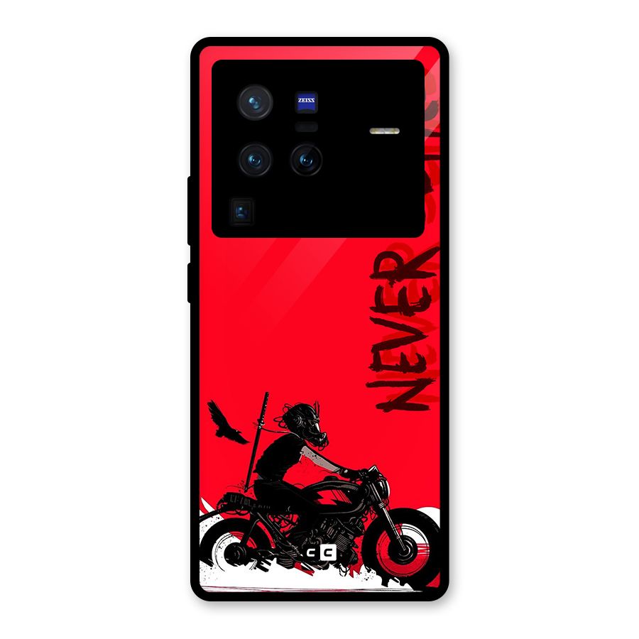 Never Settle Ride Glass Back Case for Vivo X80 Pro