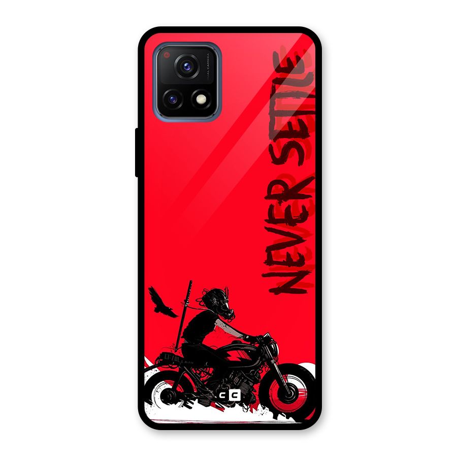 Never Settle Ride Glass Back Case for Vivo Y72 5G