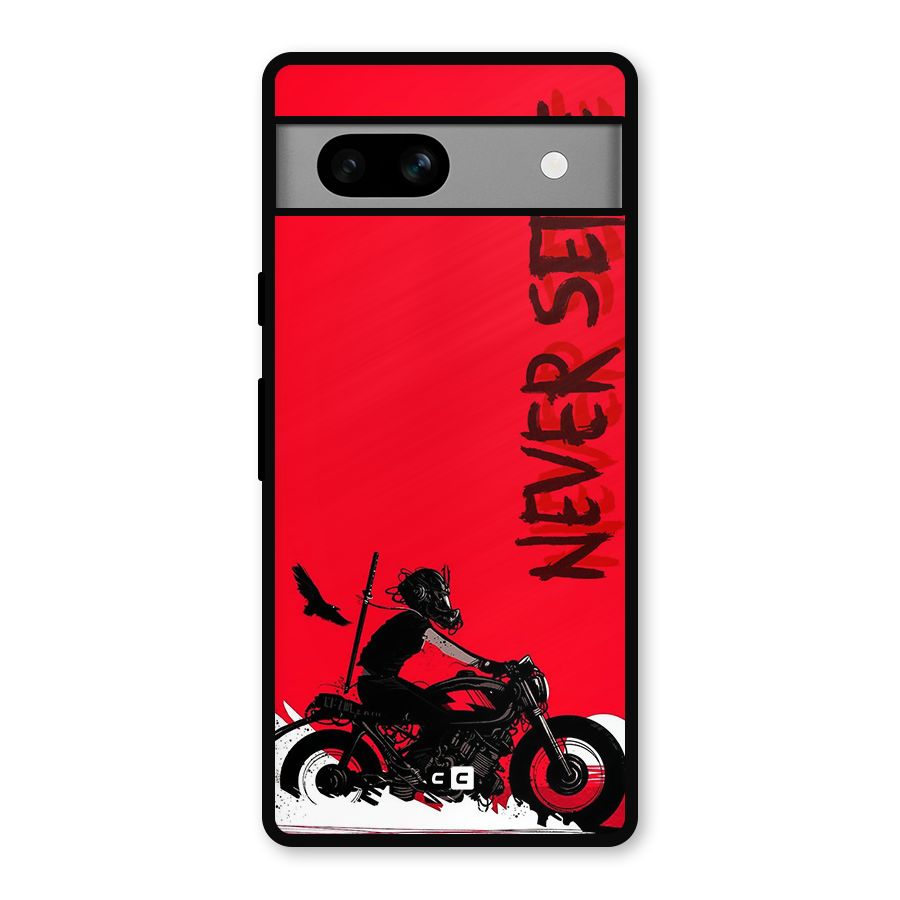Never Settle Ride Metal Back Case for Google Pixel 7a