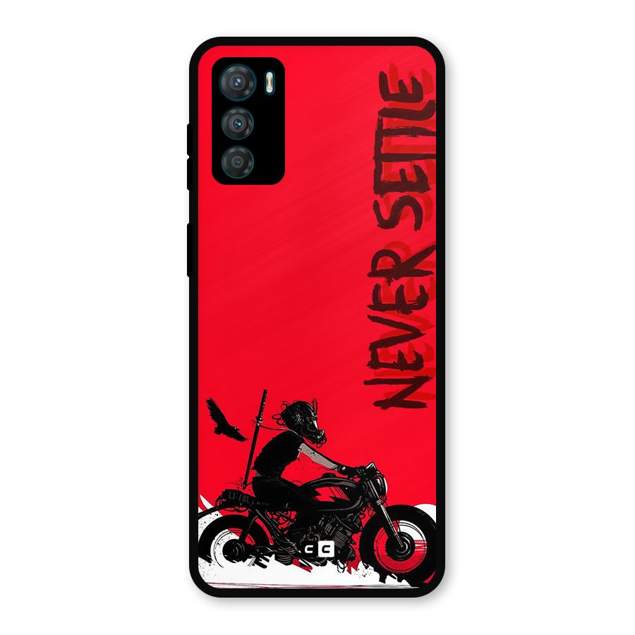 Never Settle Ride Metal Back Case for Moto G42