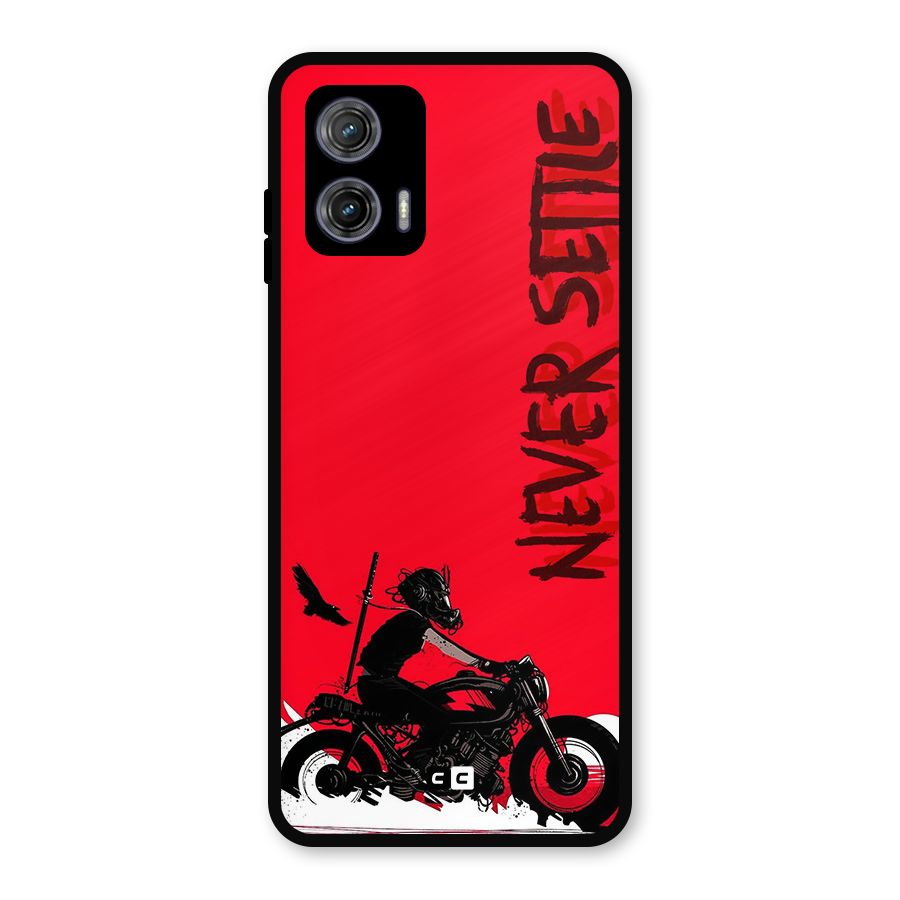 Never Settle Ride Metal Back Case for Moto G73