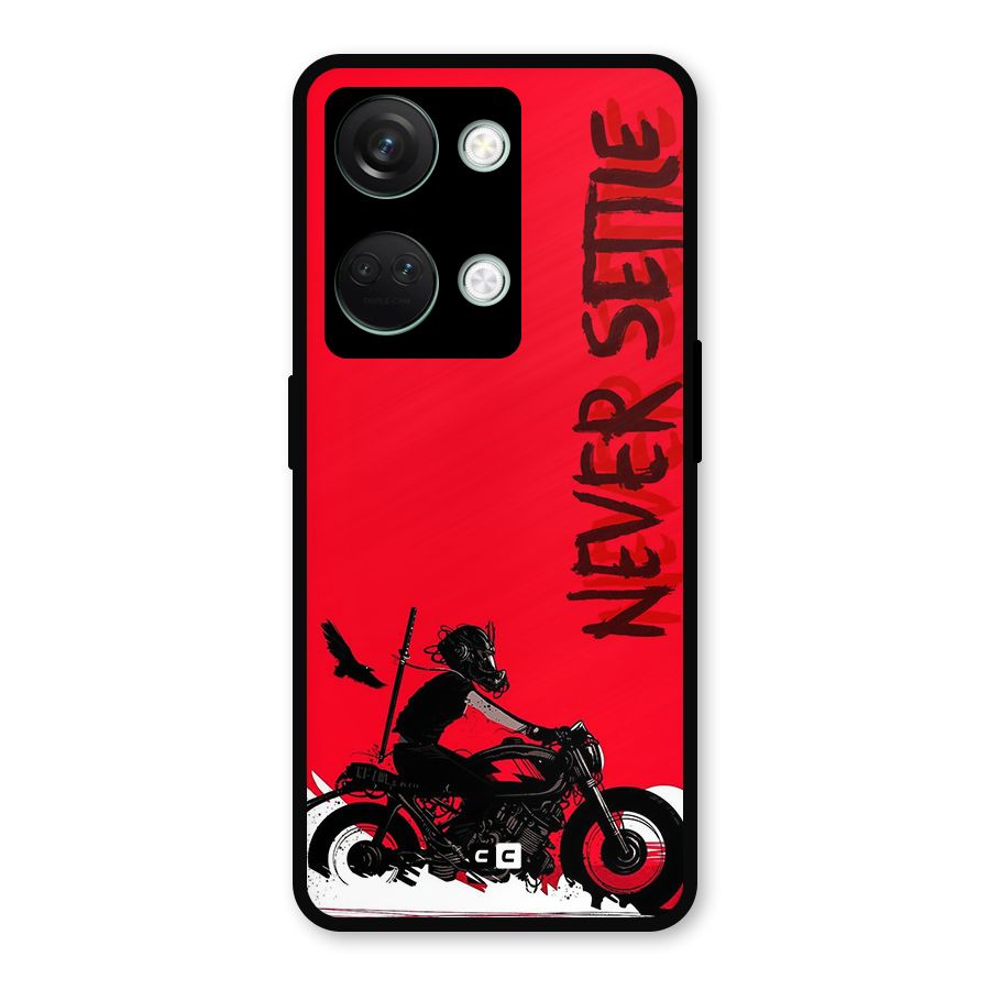 Never Settle Ride Metal Back Case for OnePlus Nord 3
