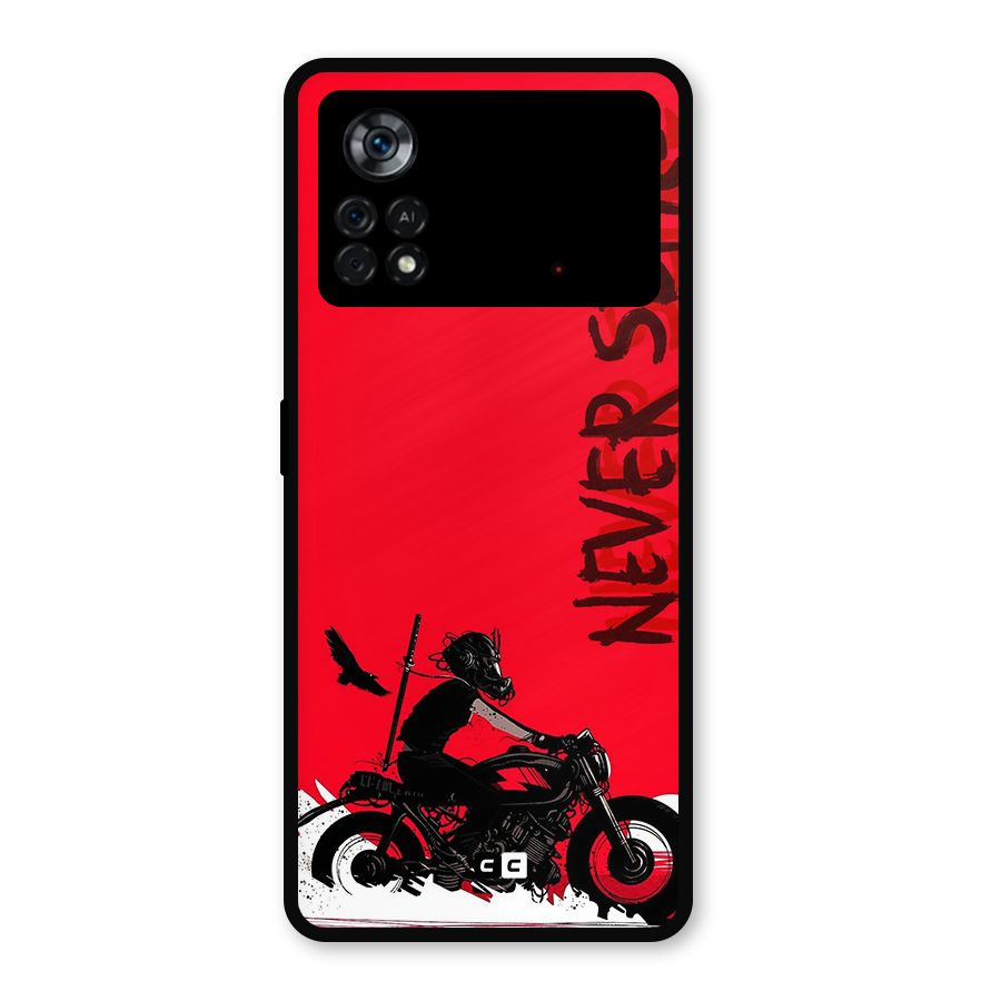 Never Settle Ride Metal Back Case for Poco X4 Pro 5G