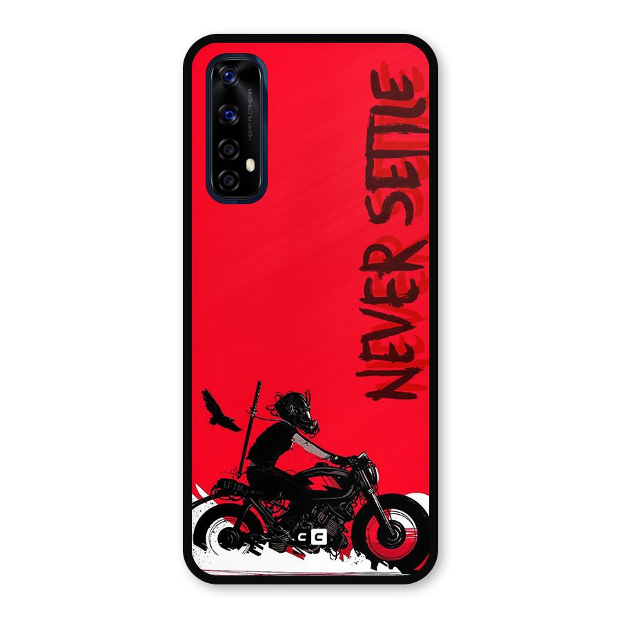 Never Settle Ride Metal Back Case for Realme 7