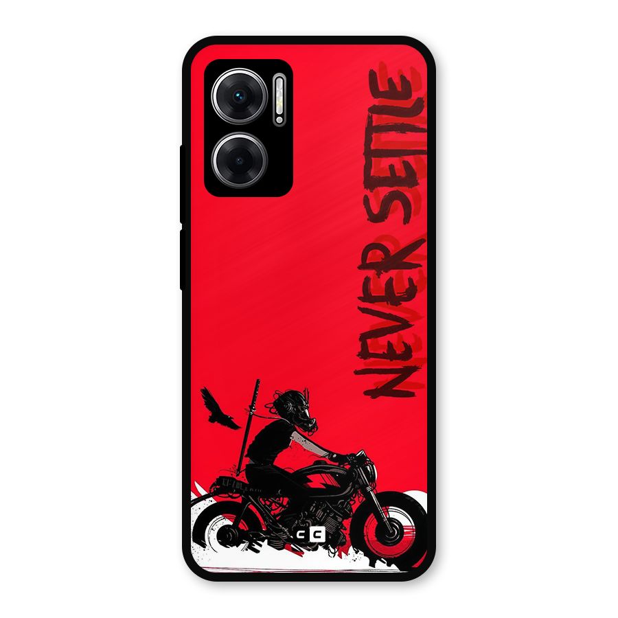 Never Settle Ride Metal Back Case for Redmi 11 Prime 5G