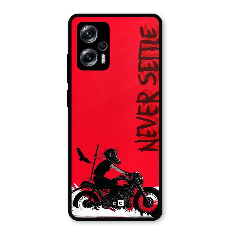 Never Settle Ride Metal Back Case for Redmi K50i
