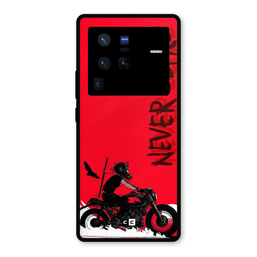 Never Settle Ride Metal Back Case for Vivo X80 Pro