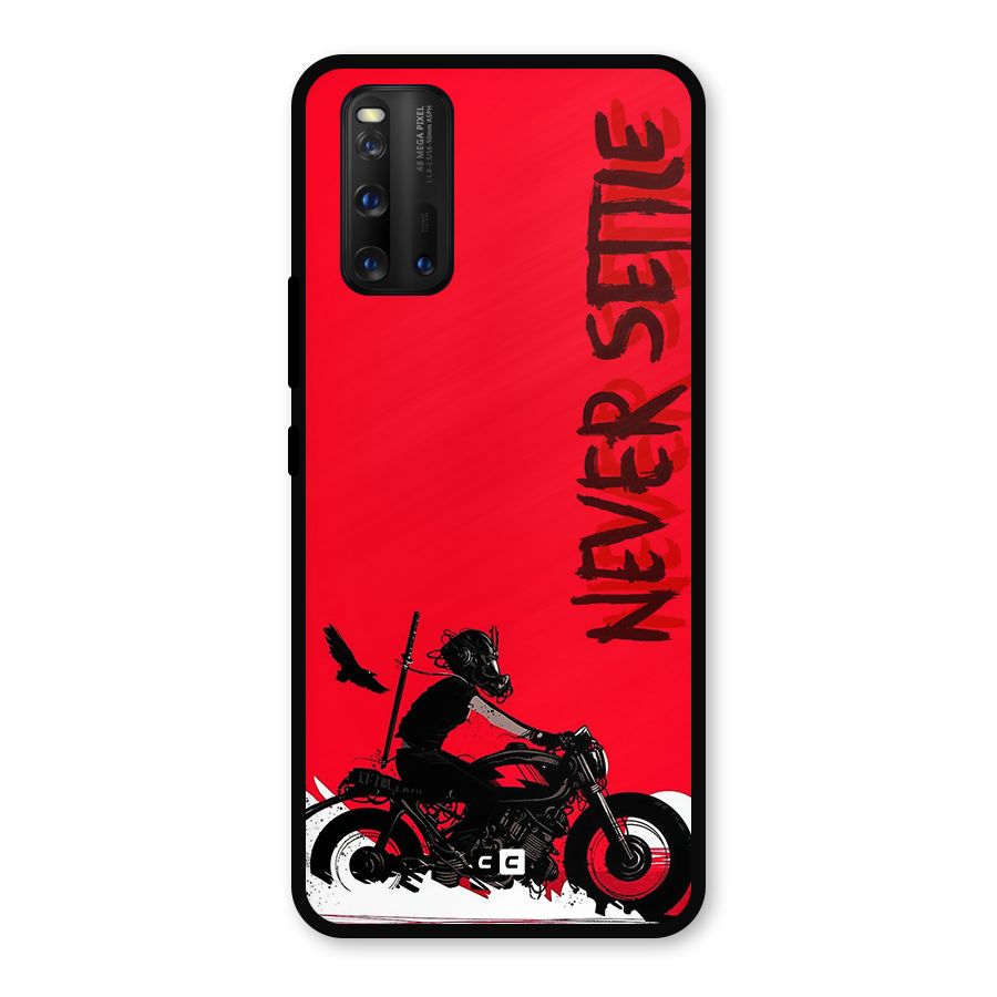 Never Settle Ride Metal Back Case for iQOO 3