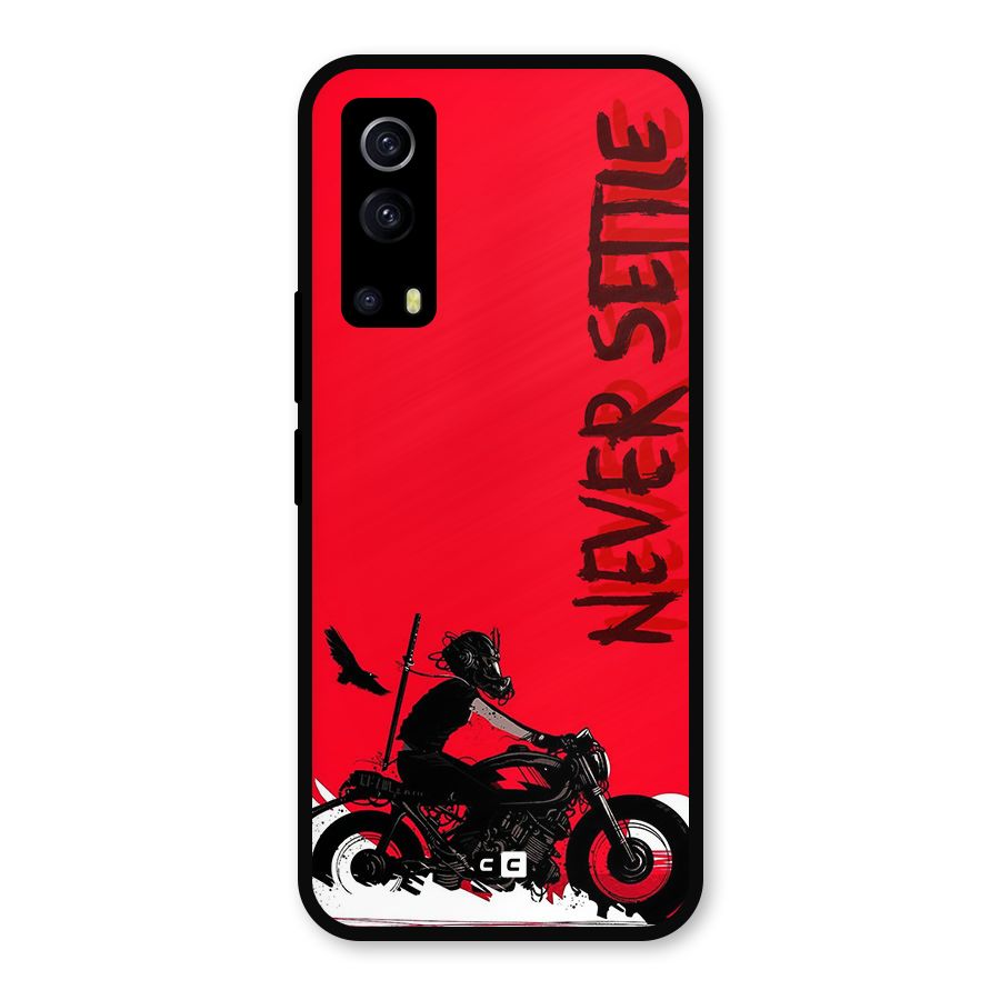 Never Settle Ride Metal Back Case for iQOO Z3