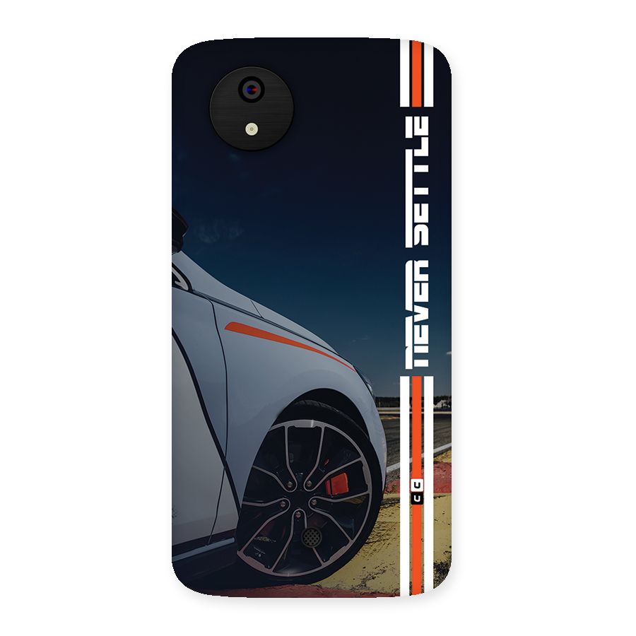 Never Settle SuperCar Back Case for Canvas A1  AQ4501