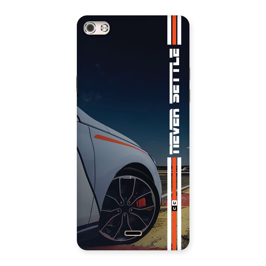Never Settle SuperCar Back Case for Canvas Silver 5