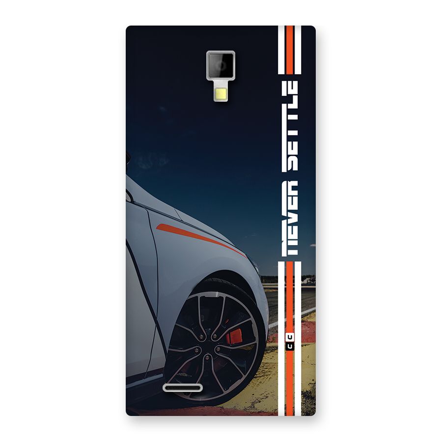 Never Settle SuperCar Back Case for Canvas Xpress A99