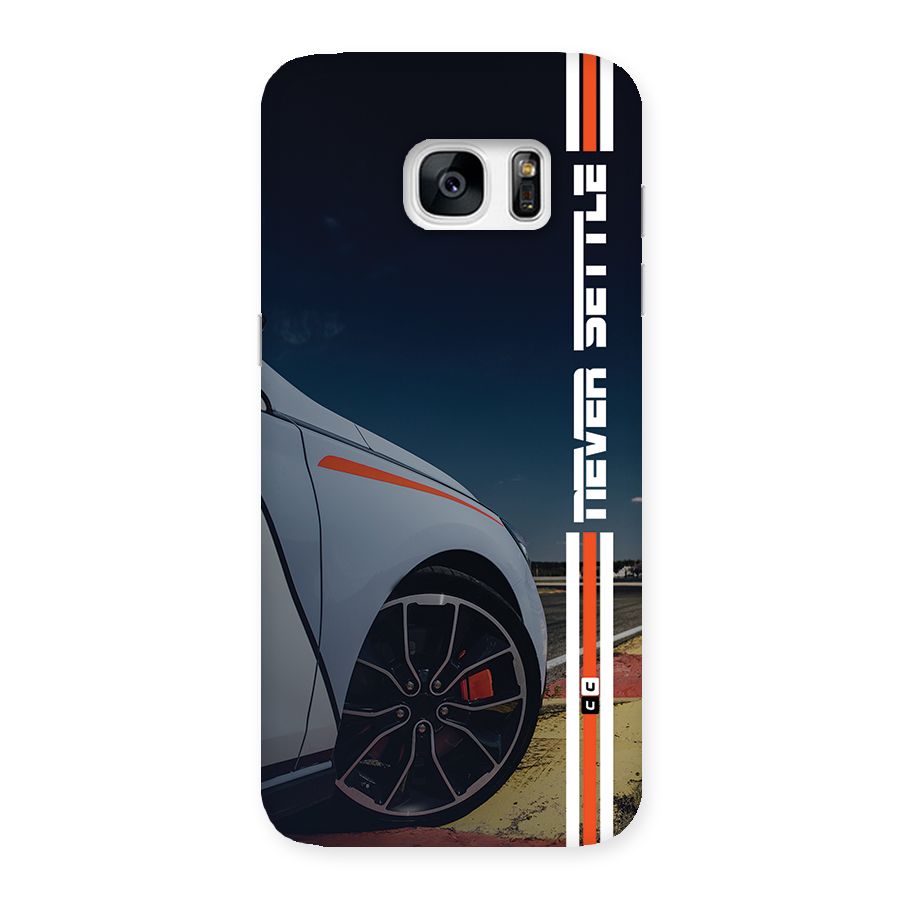Never Settle SuperCar Back Case for Galaxy S7 Edge