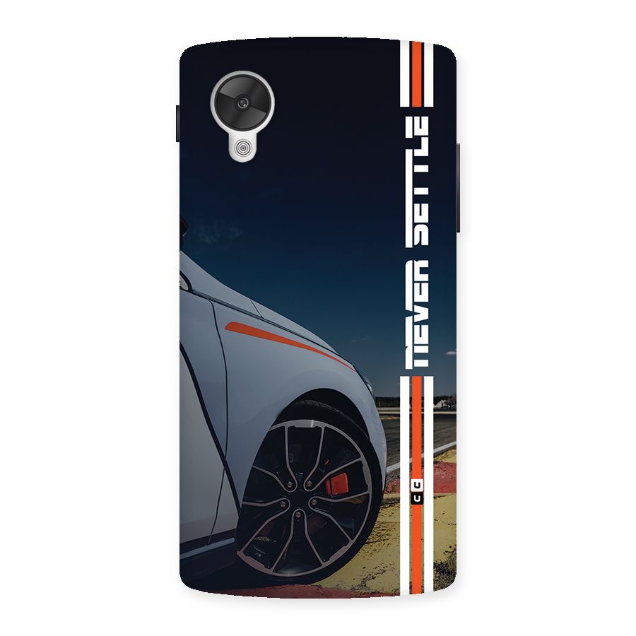 Never Settle SuperCar Back Case for Google Nexus 5