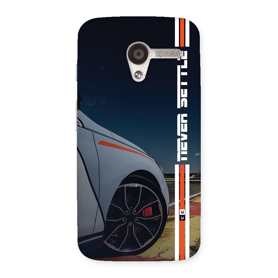 Never Settle SuperCar Back Case for Moto X