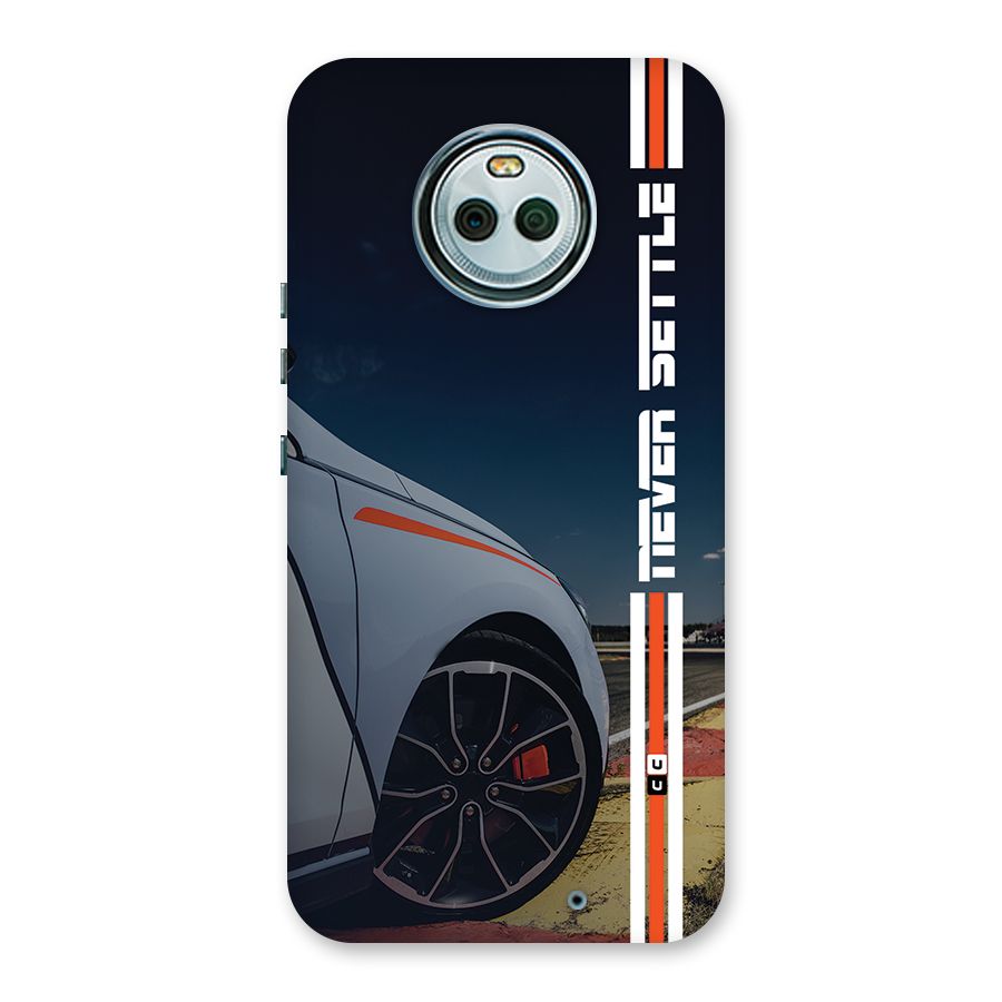 Never Settle SuperCar Back Case for Moto X4